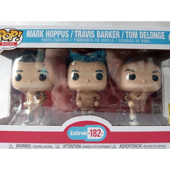 blink-182 Funko POP! Rocks N00D Hoppus Barker Delonge Vinyl Figure Set - Picture 2 of 12
